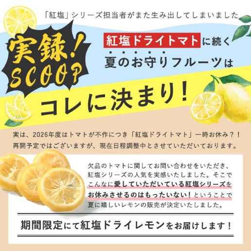 紅塩ドライレモン 170g｜美味しさは元気の源 自然の館 | 公式