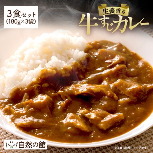 生姜香るとろける牛すじカレー3食
