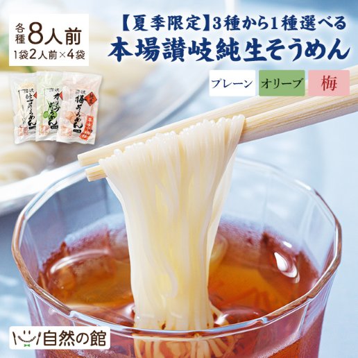 3種類から選べる生そうめん